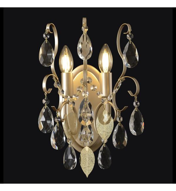 Светильник Crystal Lux ESMIRALDA AP2 GOLD 0523/402
