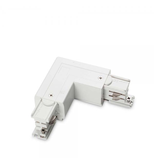 Коннектор для шинопровода (трека) Ideallux LINK TRIMLESS L-CONNECTOR LEFT WHITE 169705