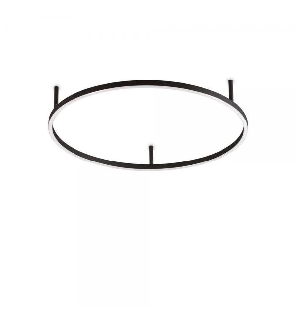Светильник Ideallux ORACLE SLIM PL D070 ROUND BK 3000K 266008