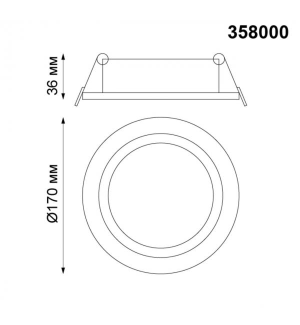 358000 SPOT NT19 554 белый Встраиваемый поворотный светильник IP20 LED 3000К 20W 85-265V STERN