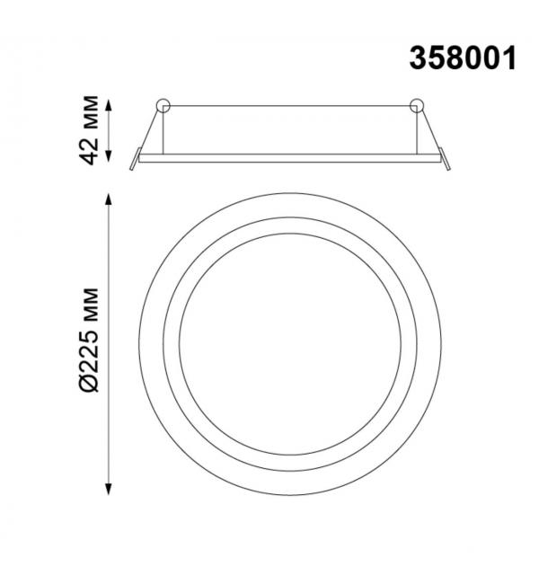 358001 SPOT NT19 554 белый Встраиваемый поворотный светильник IP20 LED 3000К 30W 85-265V STERN