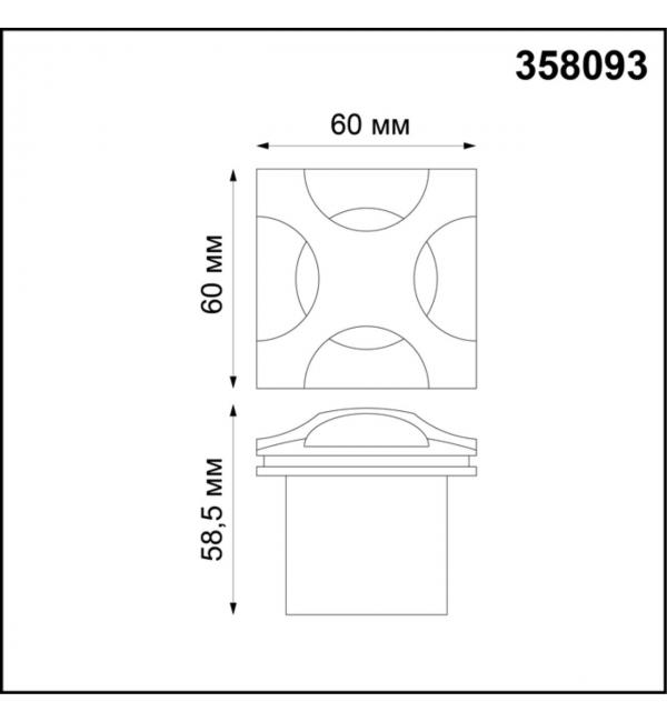 358093 STREET NT19 770 черный Подсветка лестницы IP65 LED 4000K 3W 220V SCALA