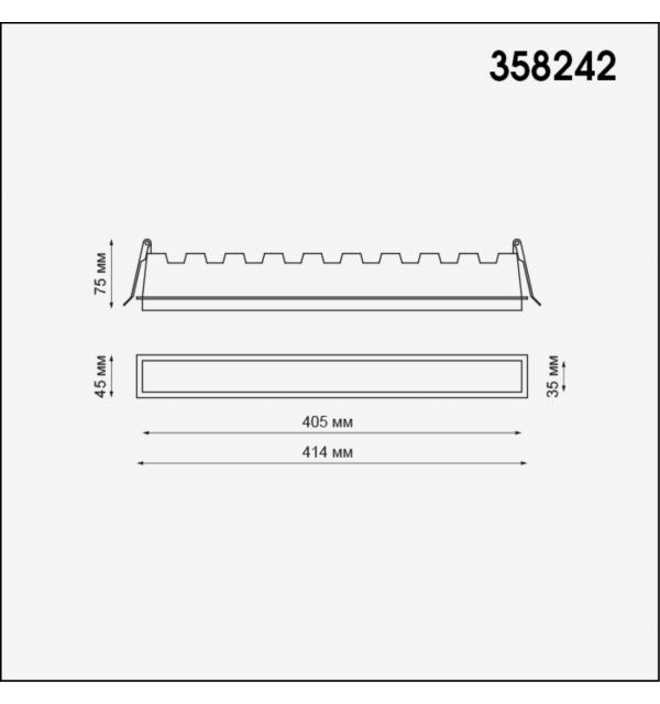 358242 SPOT NT19 489 белый Встраиваемый светильник IP20 LED 30W 85-265V HIELO