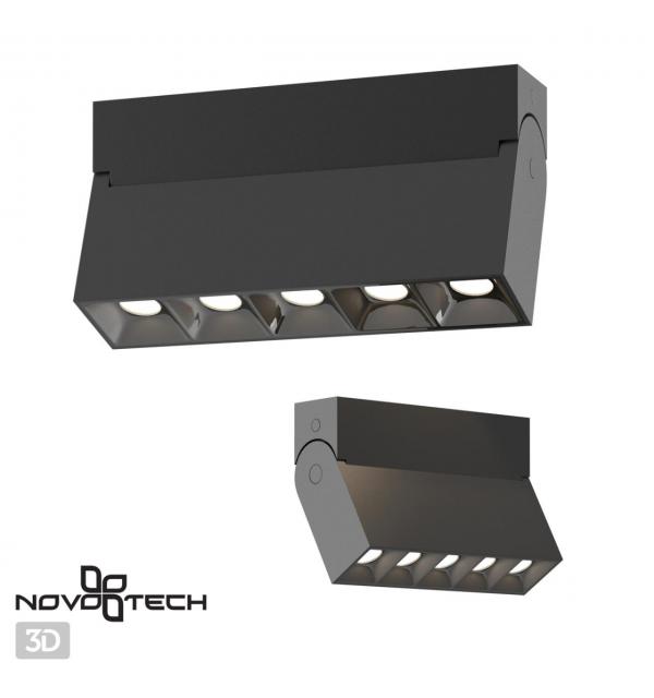 358323 OVER NT19 380 черный Светильник накладной IP33 LED 4000К 13W 110-265V EOS