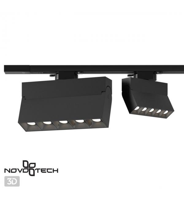 358324 PORT NT19 234 черный Светильник трековый однофазный трехжильный IP33 LED 4000К 25W 110-265V EOS