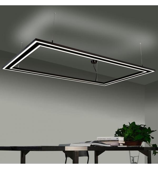 358446 OVER NT20 346 черный Подвесной светильник IP20 LED 40W вниз + 20W вверх 100-277V ITER