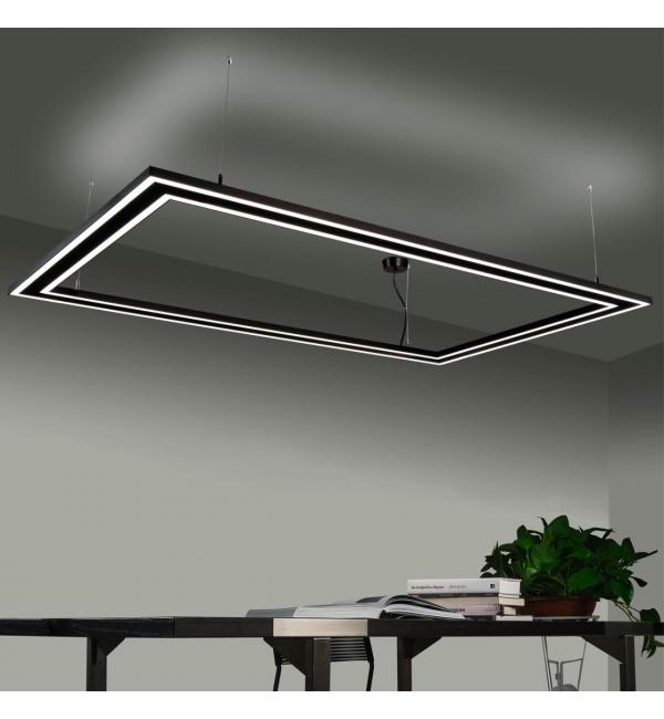 358446 OVER NT20 346 черный Подвесной светильник IP20 LED 40W вниз + 20W вверх 100-277V ITER