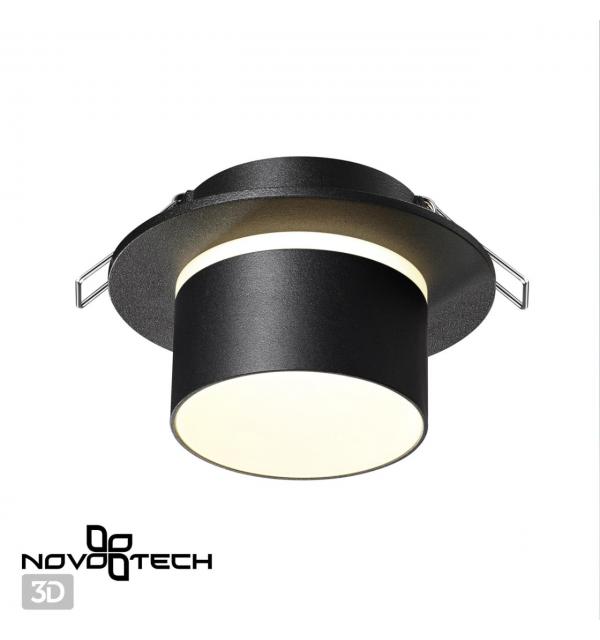 370715 SPOT NT21 580 черный Светильник встраиваемый IP20 GU10 9W 235V LIRIO