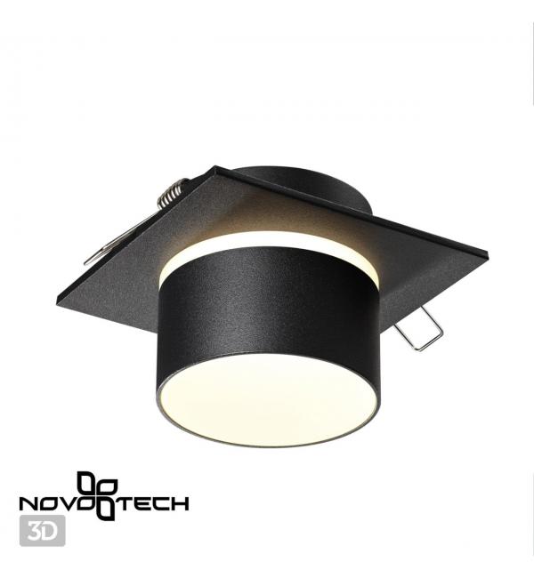 370717 SPOT NT21 580 черный Светильник встраиваемый IP20 GU10 9W 235V LIRIO