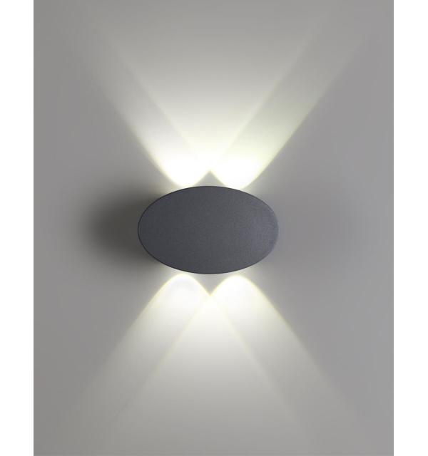 358562 STREET NT21 734 темно-серый Ландшафтный настенный светильник IP54 LED 4000K 4W 85-265V CALLE