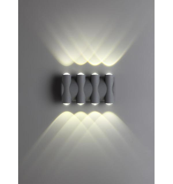 358568 STREET NT21 374 темно-серый Ландшафтный настенный светильник IP54 LED 4000K 8W 85-265V CALLE