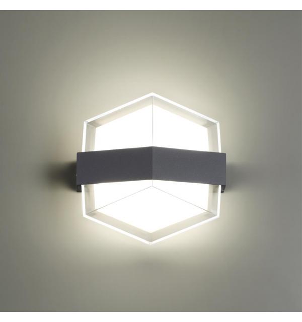 358575 STREET NT21 728 темно-серый Ландшафтный настенный светильник IP54 LED 4000K 12W 85-265V KAIMAS
