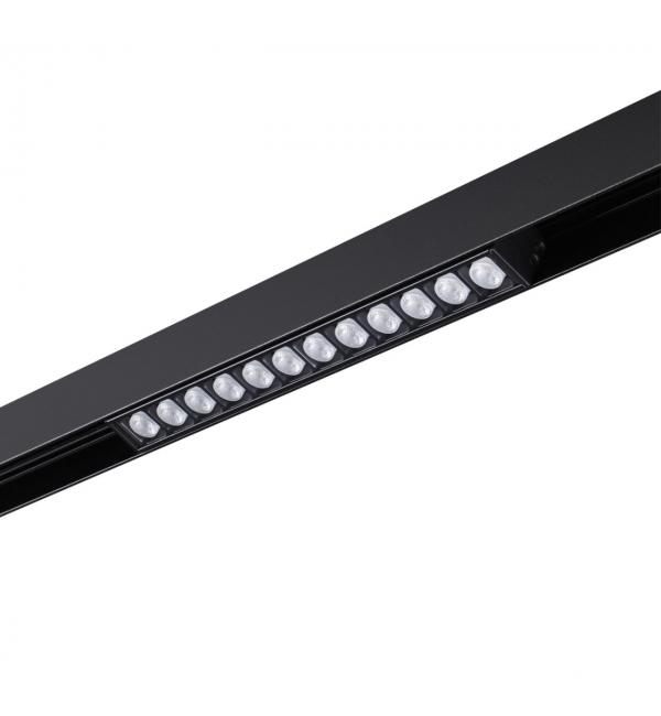 358622 SHINO NT21 064 черный Трековый низковольтный св-к диммируемый с ДУ, со сменой цв.температуры IP20 LED 3000~6500К 12W 48V FLUM
