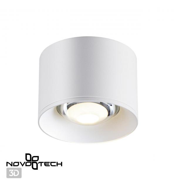 358651 OVER NT21 444 белый Светильник накладной светодиодный IP20 LED 4000К 12W 220V PATERA