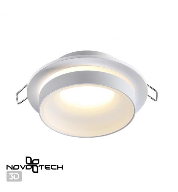 370781 SPOT NT21 595 белый Светильник встраиваемый влагозащищенный IP44 GU10 9W 220V WATER