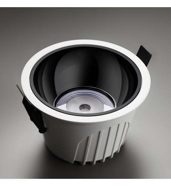 358695 SPOT NT21 462 белый/черный Светильник встраиваемый светодиодный IP20 LED 4000К 20W 100-265V KNOF
