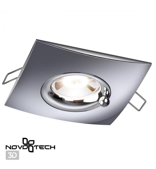 370794 SPOT NT21 596 хром Светильник встраиваемый влагозащищенный IP44 GU10 50W 220V WATER