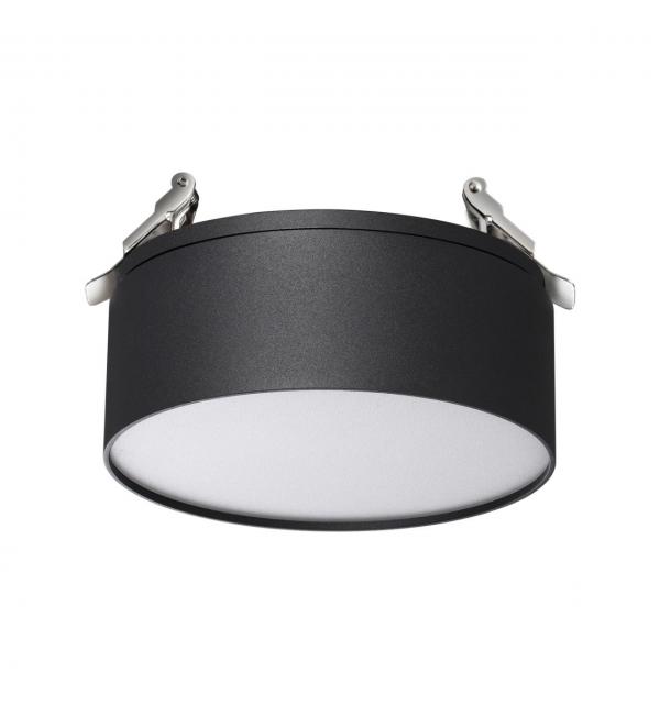 358753 SPOT NT21 525 черный Светильник встраиваемый светодиодный IP20 LED 24W 4000K 2100Лм 100-265V PROMETA