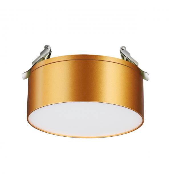 358754 SPOT NT21 525 матовое золото Светильник встраиваемый светодиодный IP20 LED 24W 4000K 2100Лм 100-265V PROMETA