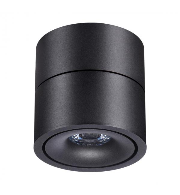 358773 OVER NT21 420 черный Светильник накладной светодиодный IP20 LED 15W 4000K 1300Лм 100-265V GRODA