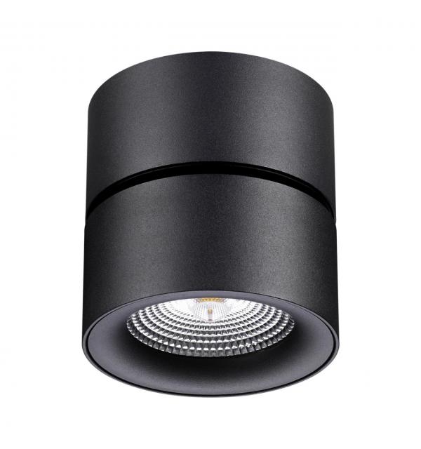 358781 OVER NT21 420 черный Светильник накладной светодиодный IP20 LED 25W 4000K 2200Лм 100-265V GRODA