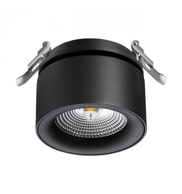 358783 SPOT NT21 526 черный Светильник встраиваемый светодиодный IP20 LED 25W 4000K 2200Лм 100-265V GRODA
