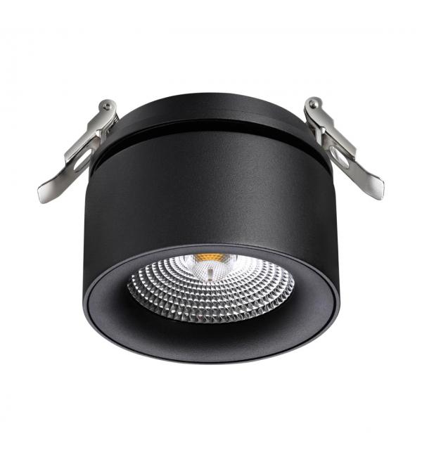 358783 SPOT NT21 526 черный Светильник встраиваемый светодиодный IP20 LED 25W 4000K 2200Лм 100-265V GRODA