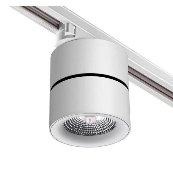 358786 PORT NT21 283 белый Светильник трековый однофазный трехжильный IP20 LED 25W 4000K 2200Лм 100-265V GRODA