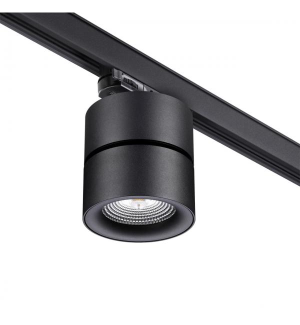 358787 PORT NT21 315 черный Трехфазный трековый светодиодный светильник IP20 LED 25W 4000K 2200Лм 100-265V GRODA