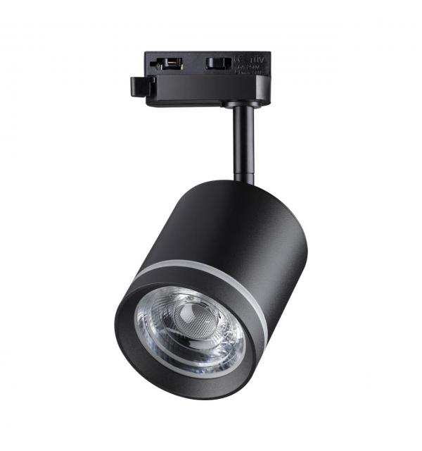 358801 PORT NT21 286 черный Светильник трековый однофазный трехжильный IP20 LED 15W 1300Лм 4000K 85-265V ARUM