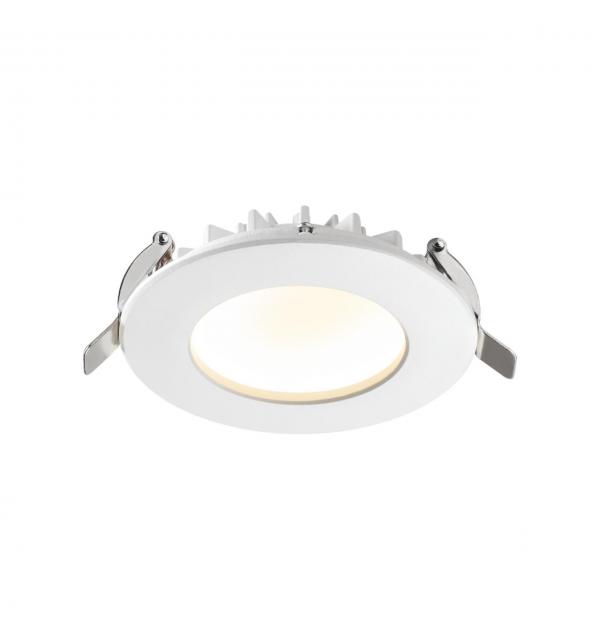 358805 SPOT NT21 556 белый Светильник встраиваемый светодиодный IP20 LED 8W 560Лм 3000K 100-240V GESSO
