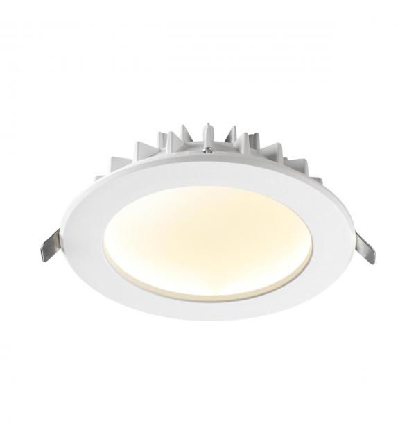 358806 SPOT NT21 556 белый Светильник встраиваемый светодиодный IP20 LED 12W 960Лм 3000K 100-240V GESSO