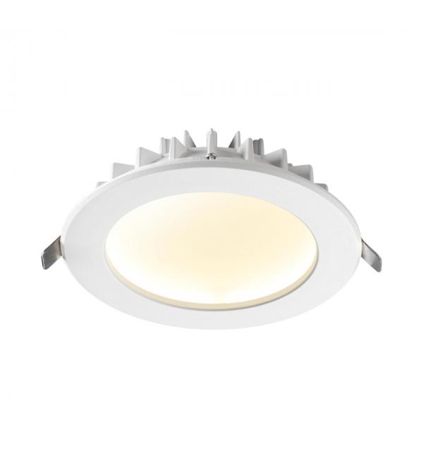 358806 SPOT NT21 556 белый Светильник встраиваемый светодиодный IP20 LED 12W 960Лм 3000K 100-240V GESSO