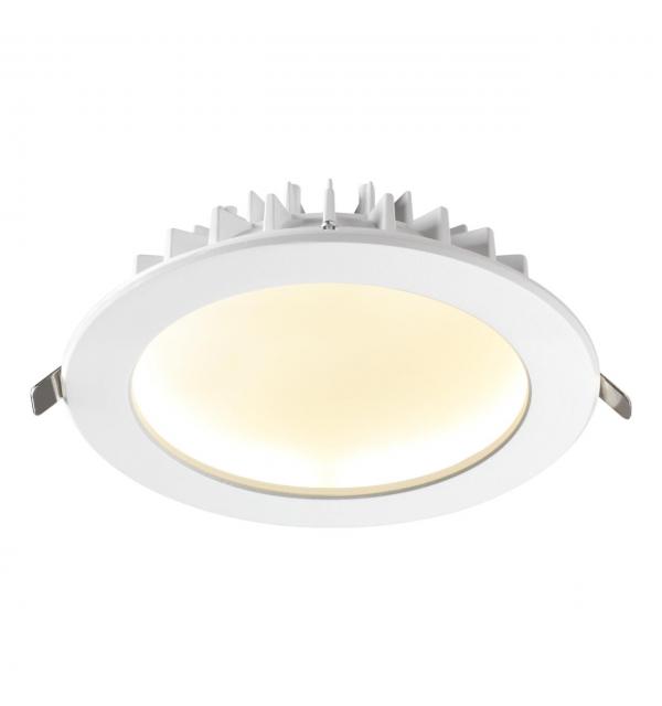 358807 SPOT NT21 556 белый Светильник встраиваемый светодиодный IP20 LED 20W 1600Лм 3000K 100-240V GESSO