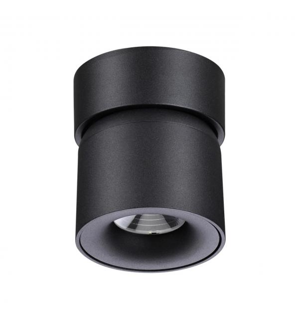 358809 OVER NT21 416 черный Светильник накладной светодиодный IP20 LED 10W 850Лм 4000K 220V GESSO