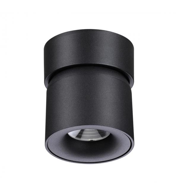 358809 OVER NT21 416 черный Светильник накладной светодиодный IP20 LED 10W 850Лм 4000K 220V GESSO
