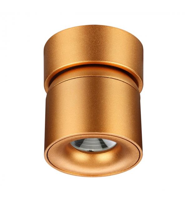 358810 OVER NT21 416 матовое золото Светильник накладной светодиодный IP20 LED 10W 850Лм 4000K 220V GESSO