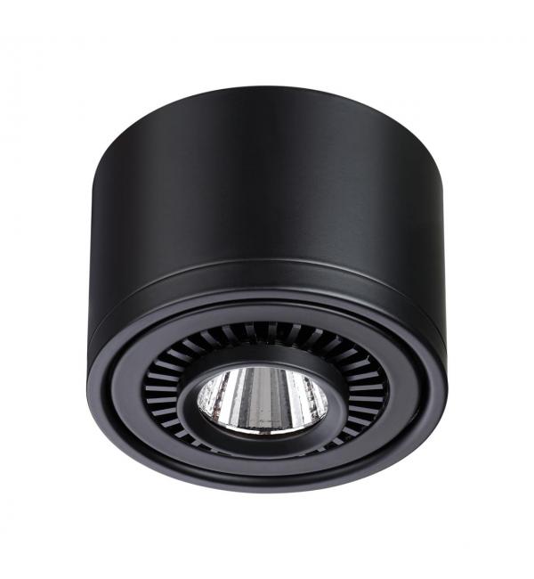358812 OVER NT21 432 черный Светильник накладной светодиодный IP20 LED 9W 770Лм 4000K 220V GESSO
