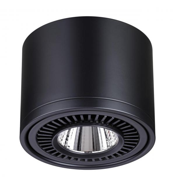 358814 OVER NT21 432 черный Светильник накладной светодиодный IP20 LED 18W 1600Лм 4000K 220V GESSO