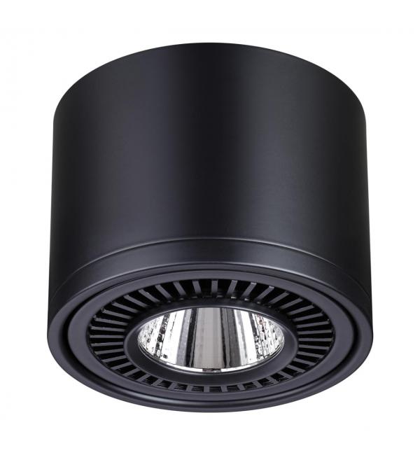 358814 OVER NT21 432 черный Светильник накладной светодиодный IP20 LED 18W 1600Лм 4000K 220V GESSO