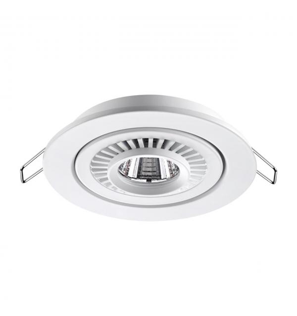 358815 SPOT NT21 530 белый Светильник встраиваемый светодиодный IP20 LED 9W 770Лм 4000K 220V GESSO