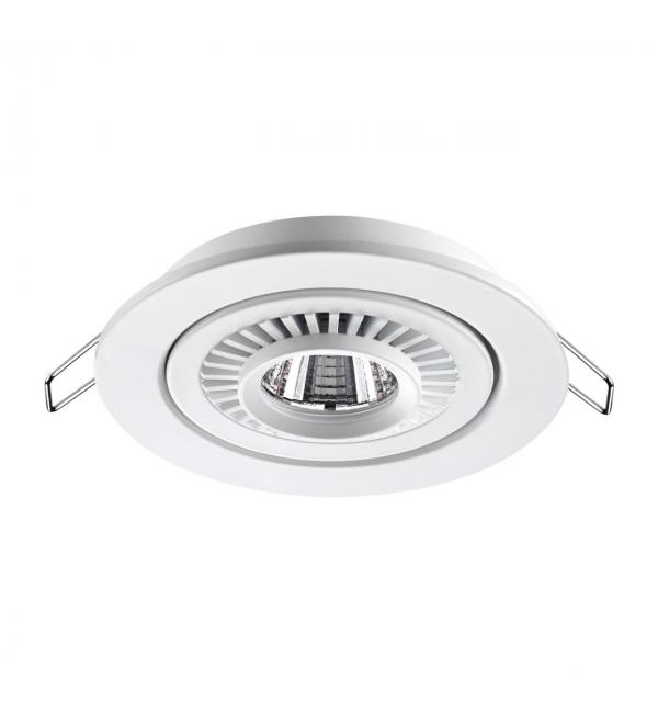 358815 SPOT NT21 530 белый Светильник встраиваемый светодиодный IP20 LED 9W 770Лм 4000K 220V GESSO