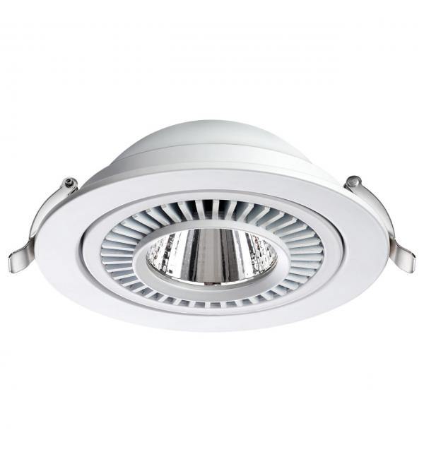 358817 SPOT NT21 530 белый Светильник встраиваемый светодиодный IP20 LED 18W 1600Лм 4000K 220V GESSO