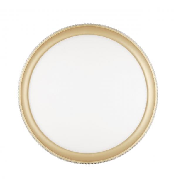 3054/DL PALE SN 000 Светильник пластик/белый/золотистый LED 48Вт 3000-6300K D395 IP43 пульт ДУ SHINY