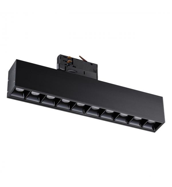 358861 PORT NT22 308 черный Светильник трехфазный трековый светодиодный IP20 LED 4000K 16W 220V ITER