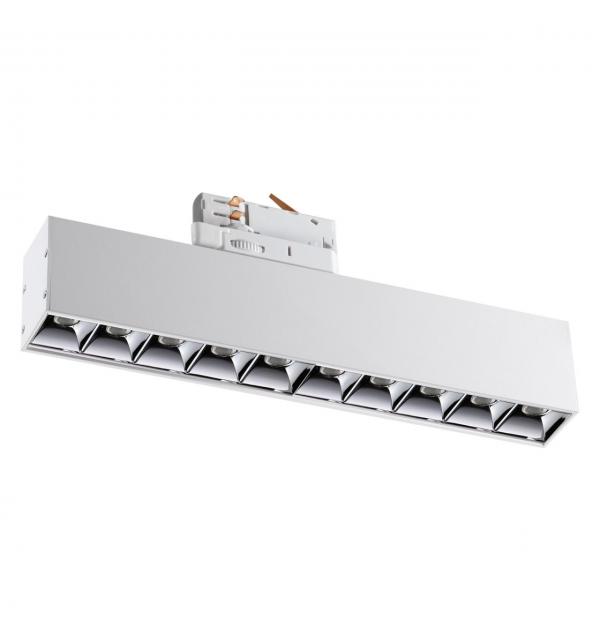 358862 PORT NT22 308 белый Светильник трехфазный трековый светодиодный IP20 LED 4000K 16W 220V ITER