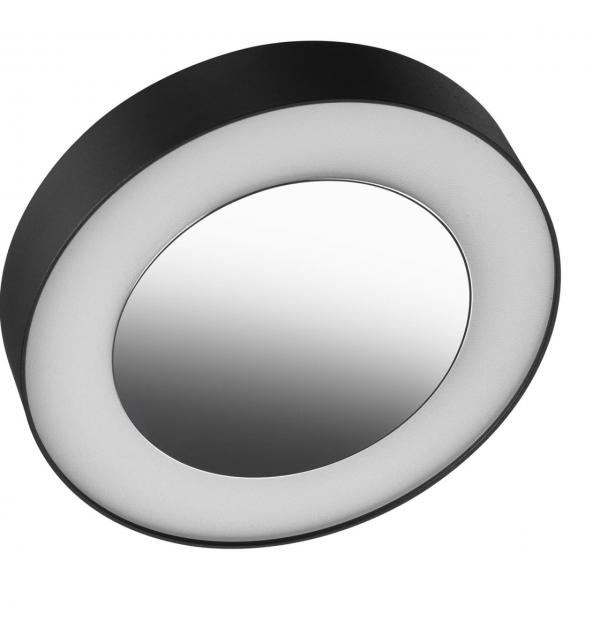 359277 OVER NT23 280 черный Светильник накладной светодиодный IP20 LED 18W 85-265V 1350Лм 3000К MIRROR