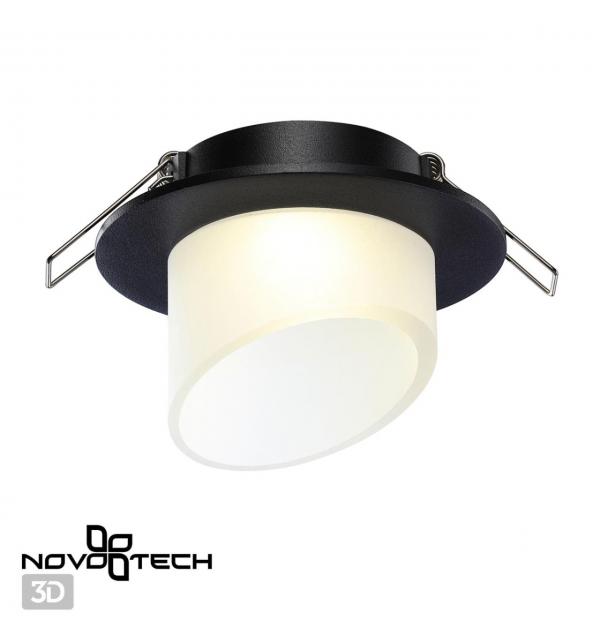 370896 SPOT NT22 581 черный Светильник встраиваемый IP20 GU10 9W 220V LIRIO