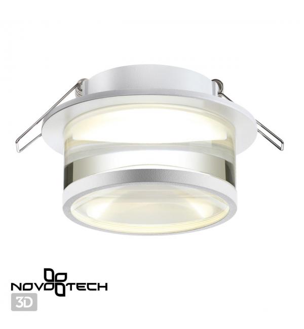 370915 SPOT NT22 582 белый Светильник встраиваемый IP20 GU10 9W 220V GEM