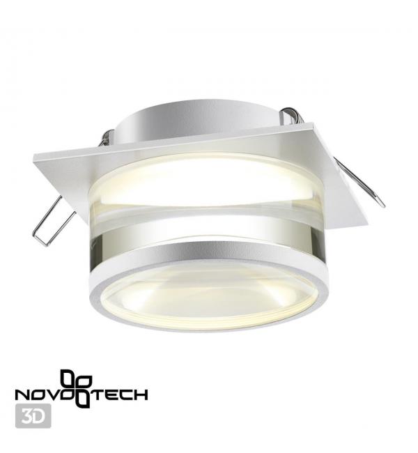 370917 SPOT NT22 582 белый Светильник встраиваемый IP20 GU10 9W 220V GEM